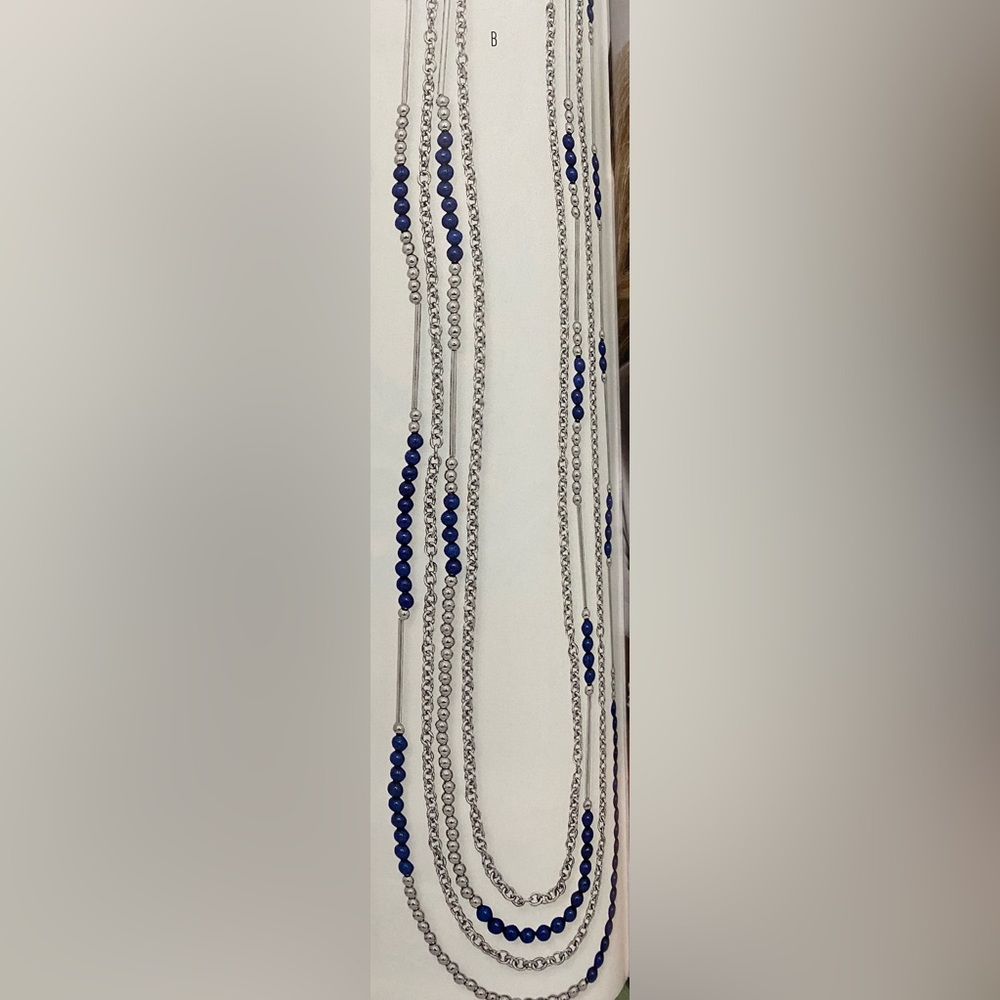 True Blue Necklace 36”+4” ext